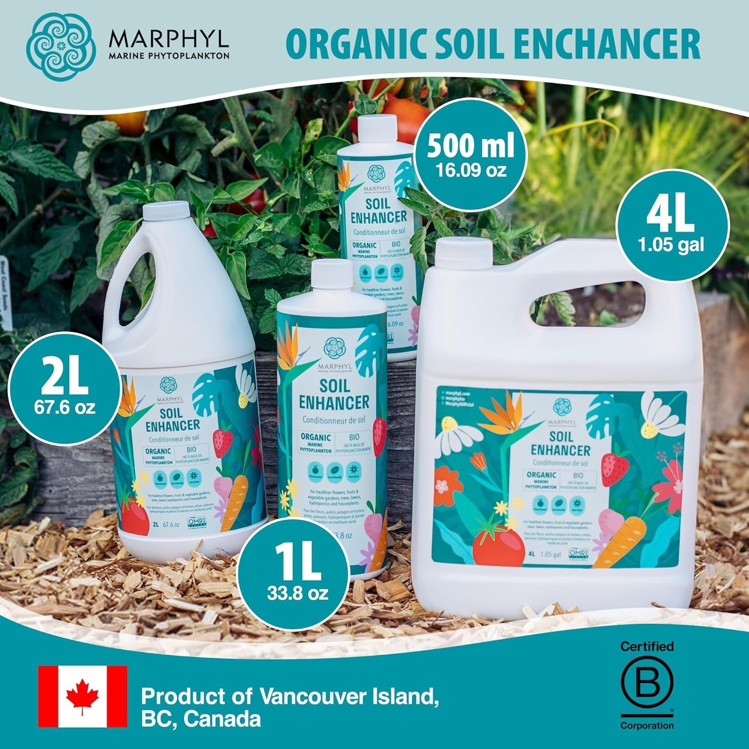 Eco-Friendly Liquid Fertilizer for Robust Indoor & Outdoor Plant Growth, 16.9 Oz
