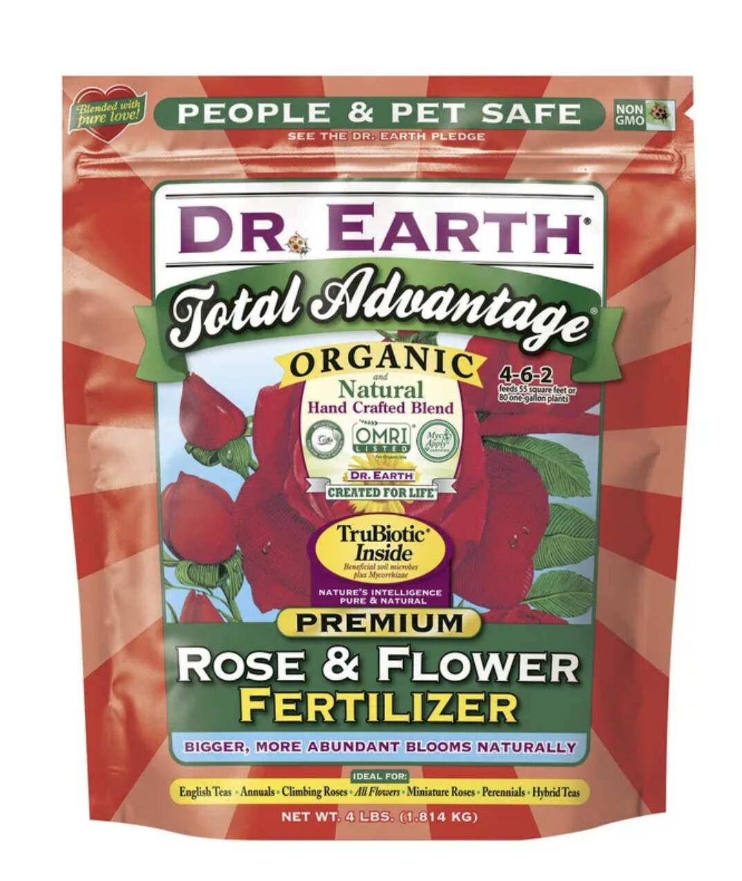 Dr. Earth Total Advantage Granules Organic Flower Care 4 lb. -Pack of 1