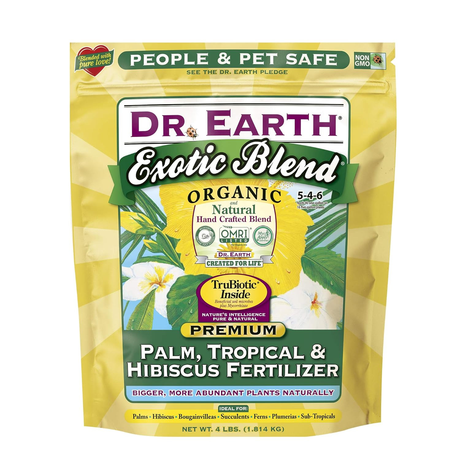 INC 756P Exotic Exoitc Blend Palm, Tropical & Hibiscus Fertilizer 4Lb (2-Pack)
