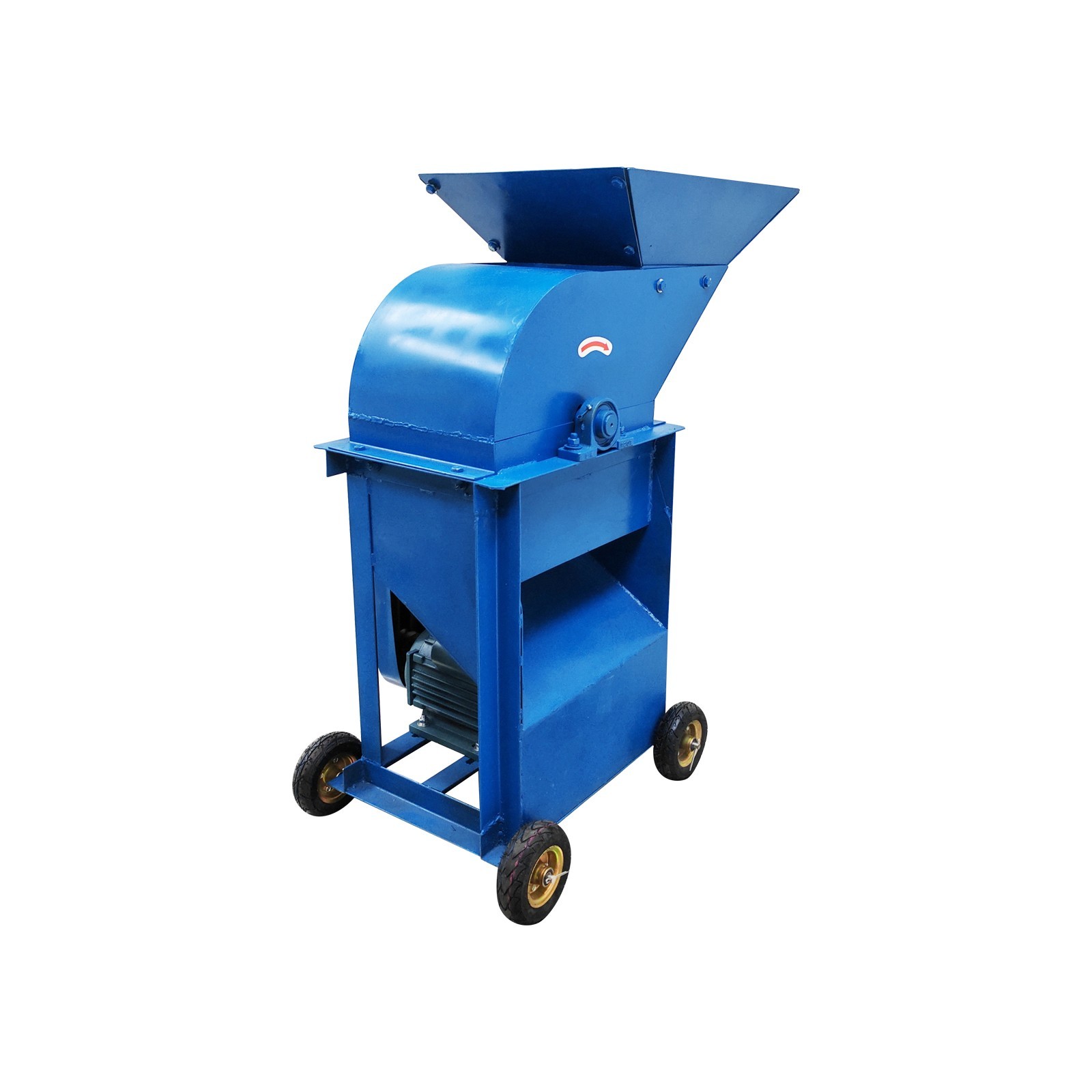 Enlarge Feed Port Soil Crusher Fertilizer Crusher w/Explosion-proof Tires 220V