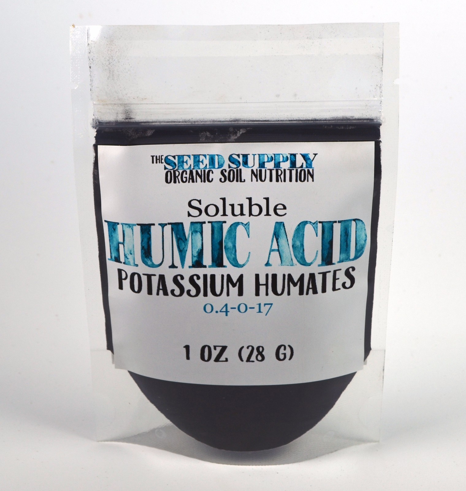 1 Ounce Soluble Humic Acid Powder – Potassium Humates – Natural Humus Fertilizer