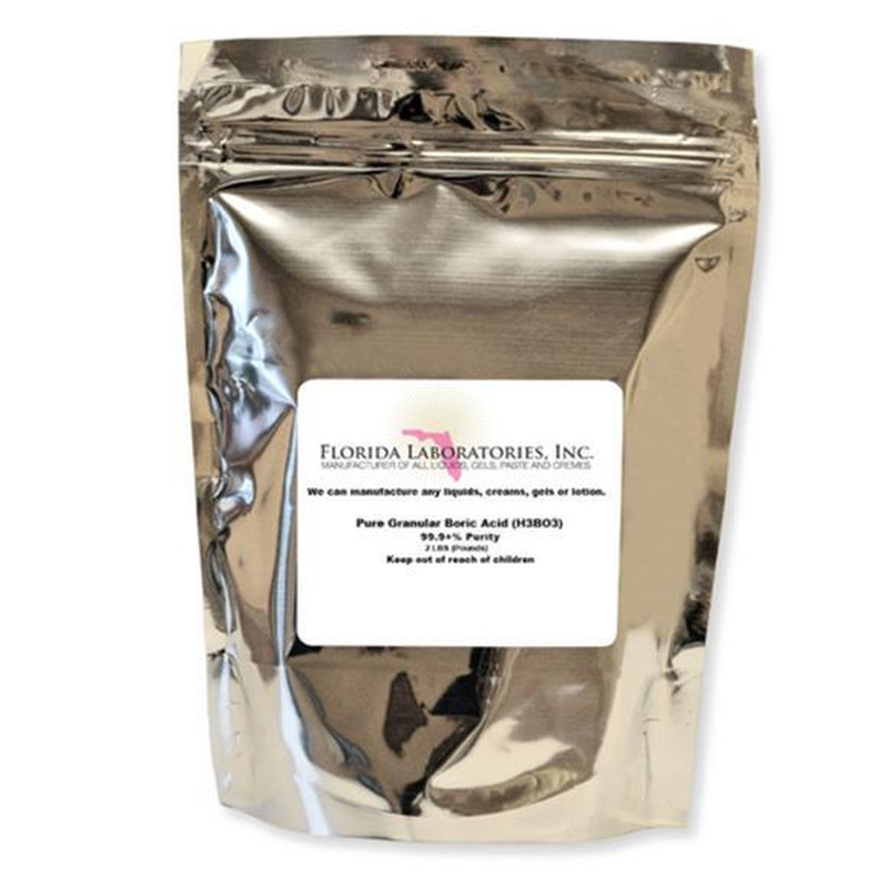Boric Acid Pure Fine Granular Powder 2 Lb.Create Your Own Solution. 100 Househol