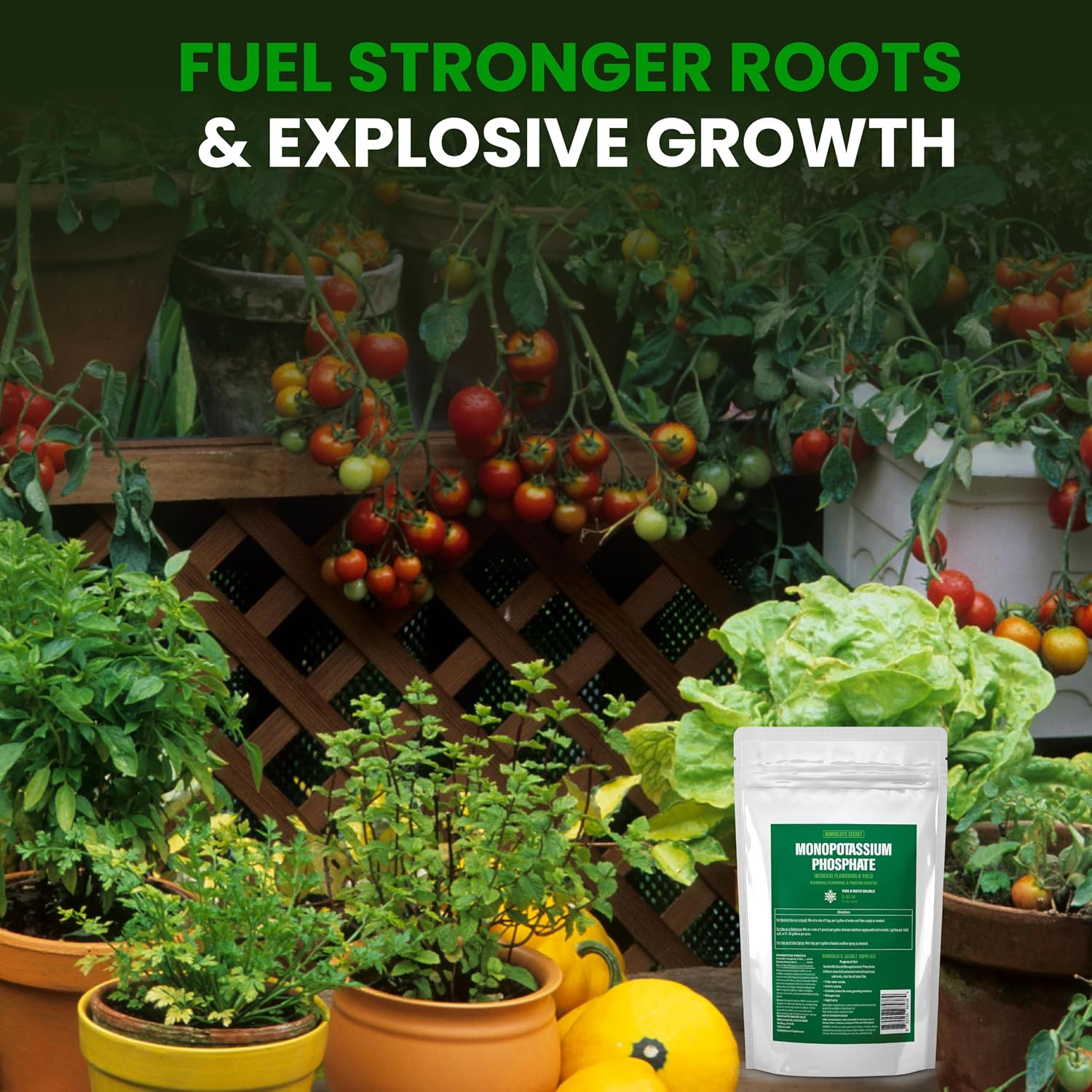 Humboldts Secret Monopotassium Phosphate 0-52-34 | MKP Fertilizer Bloom Booster