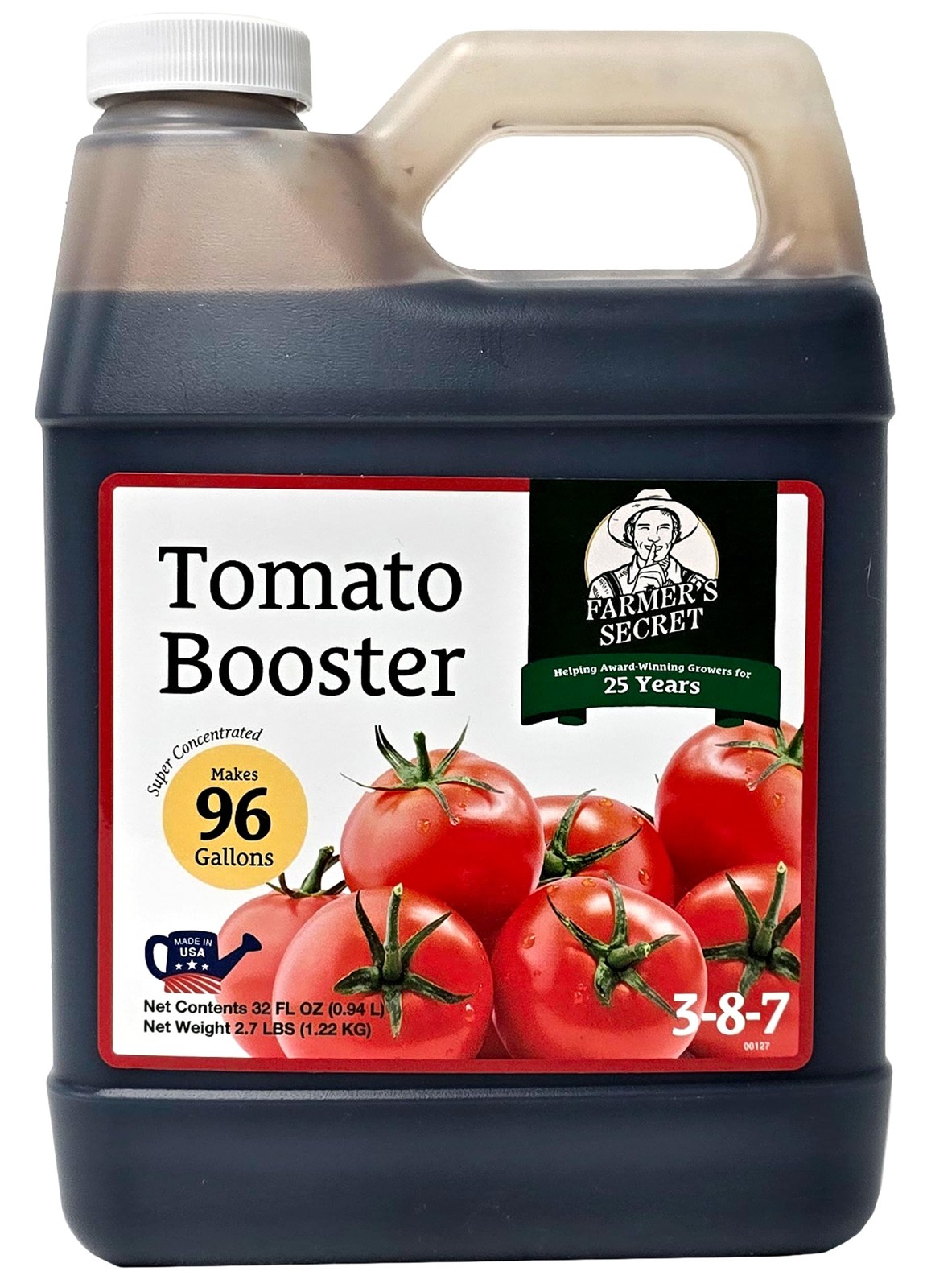 Tomato Booster Fertilizer (32oz) – Super Concentrated – 3:8:7 Ratio Fortified…