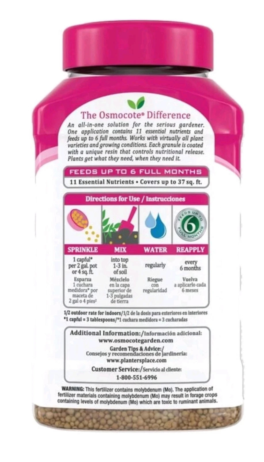 Osmocote Plus Outdoor and Indoor Smart-Release Plant Food, 1 Lb