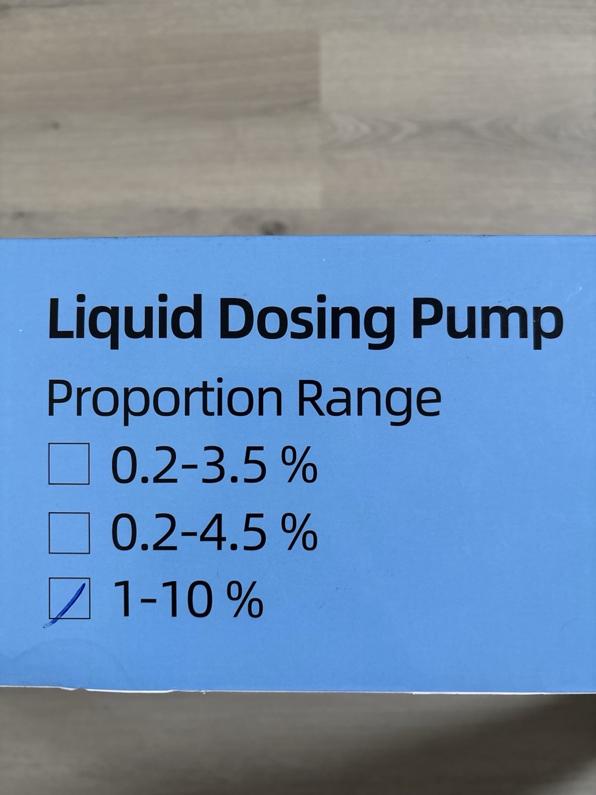1-10% Fertilizer Injector Automatic Chemical Liquid Dosing Pump,
