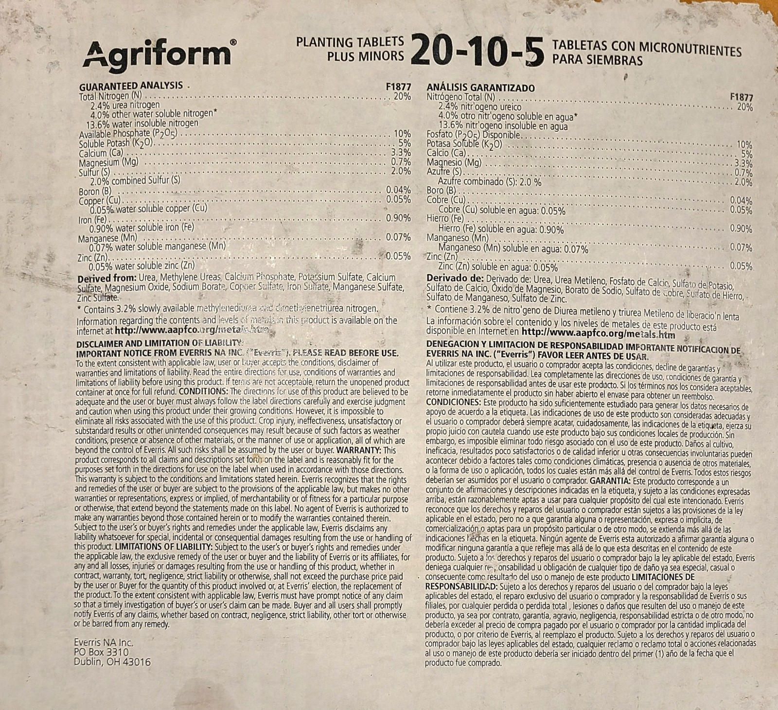 384 Everris Agriform 20-10-5 Slow Release 21g Fertilizer Tablets