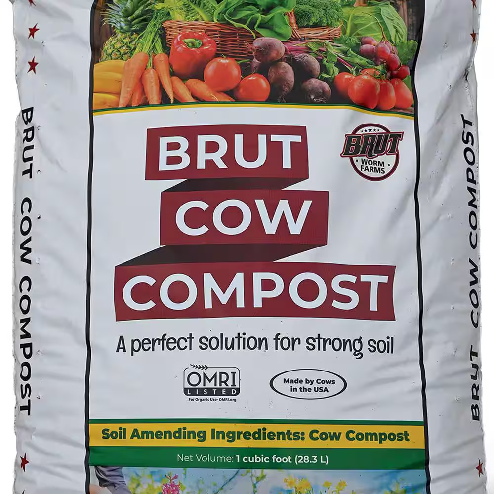 Soil Organic 1 Cu. Ft. Pure Effective Nutrient Rich Cow Compost