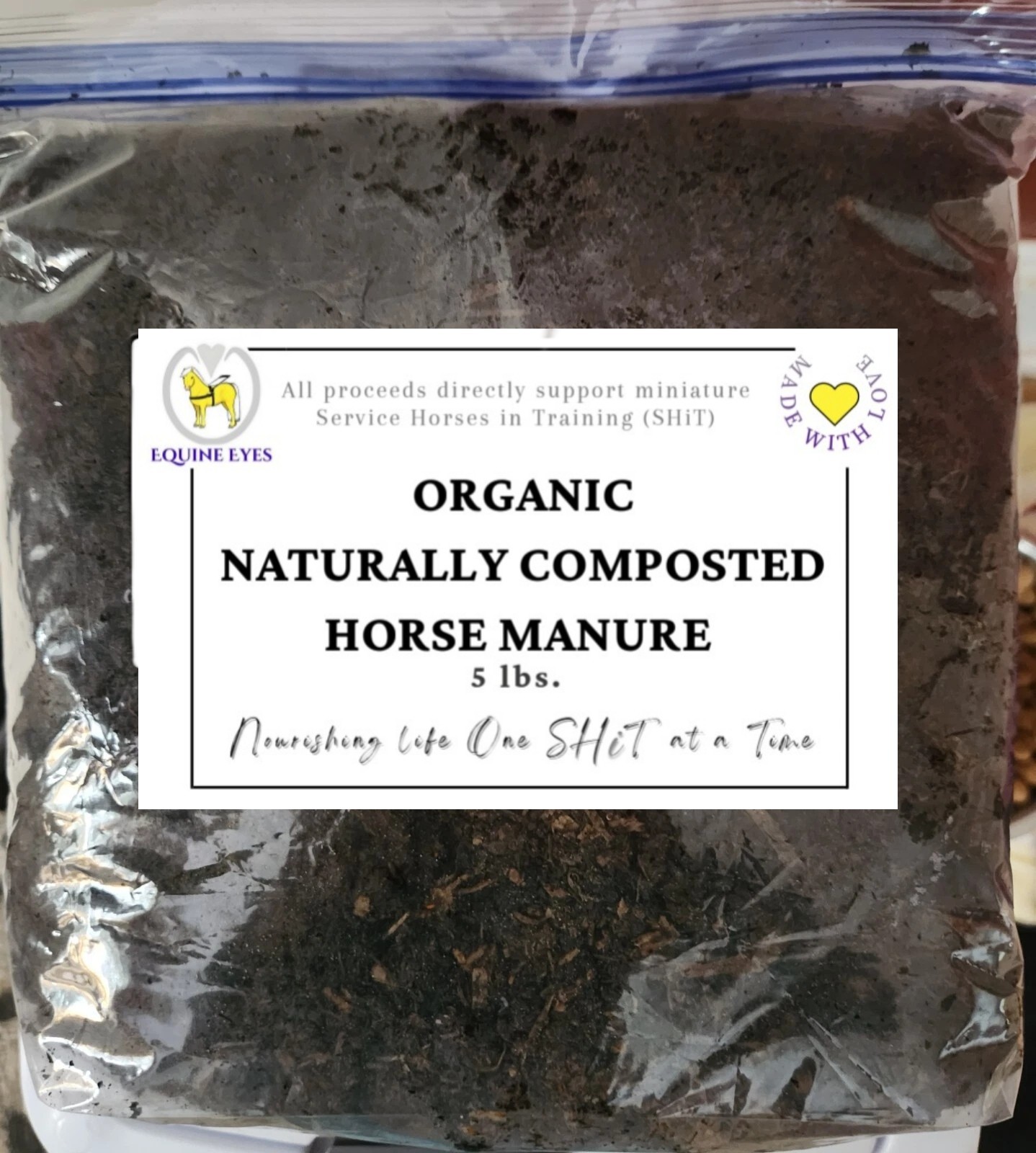 Organically Composted Horse Manure – Non-GMO, No Pesticides, No Wood Shavings