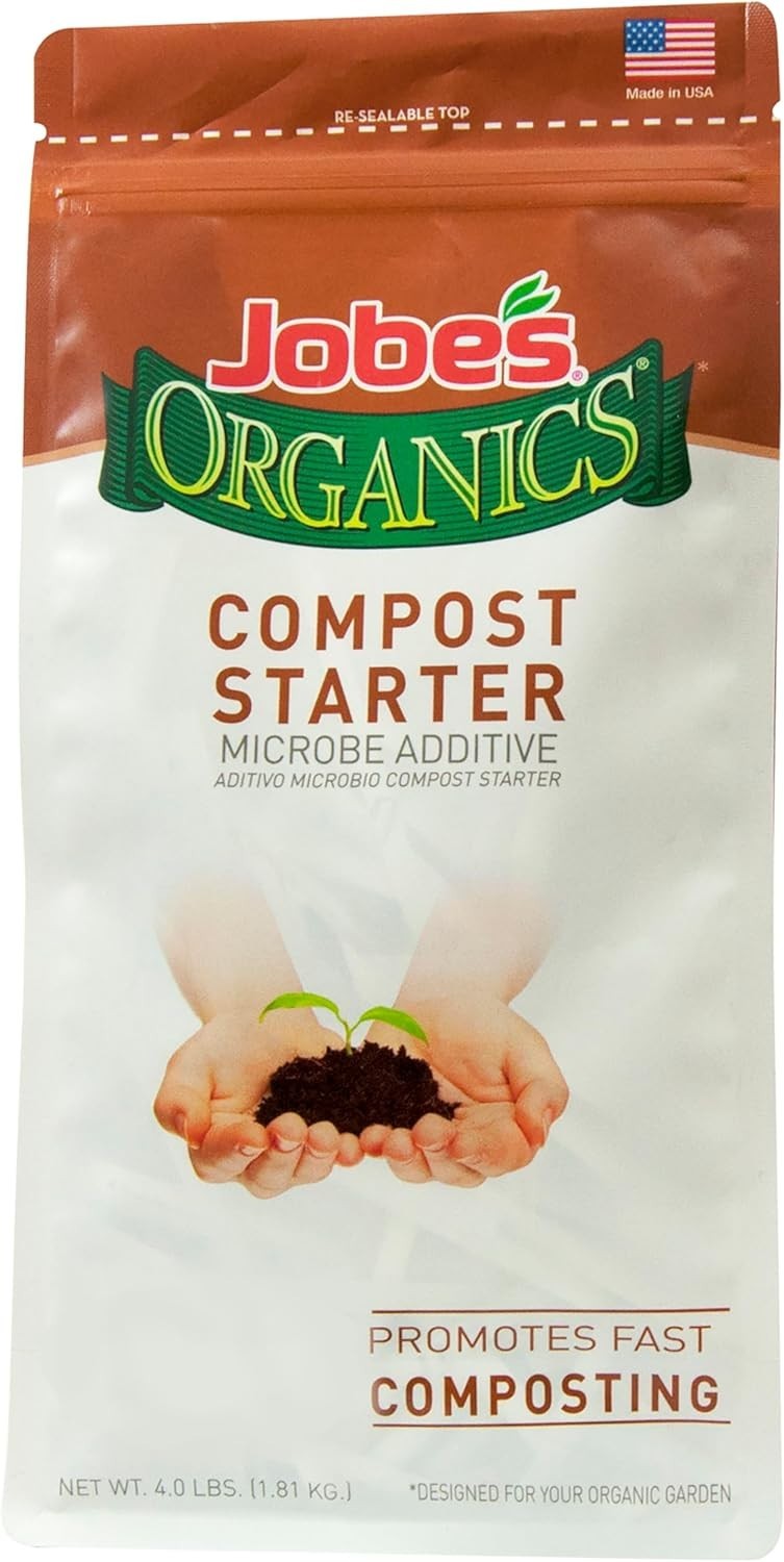 Jobe’s Organic 4 lbs Fast Acting Granular Compost Starter for Vibrant Gardens