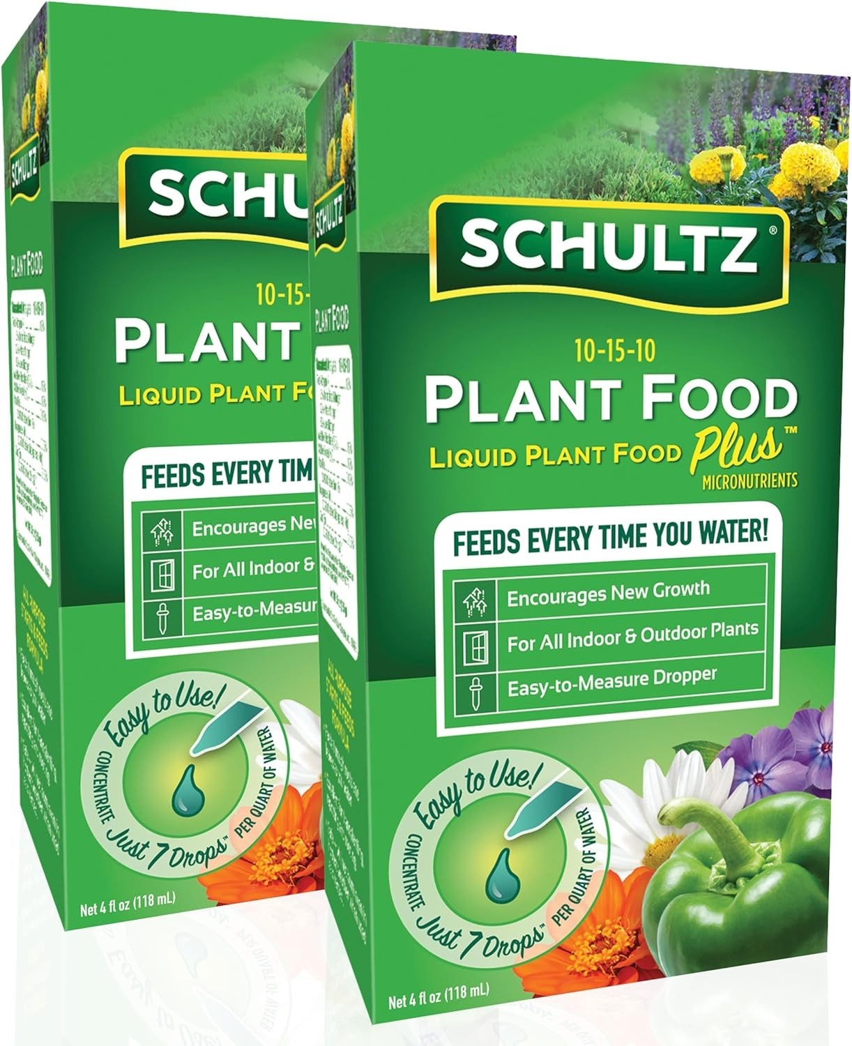 All Purpose 10-15-10 Plant Food Plus, 4-Ounce [2- Pack]