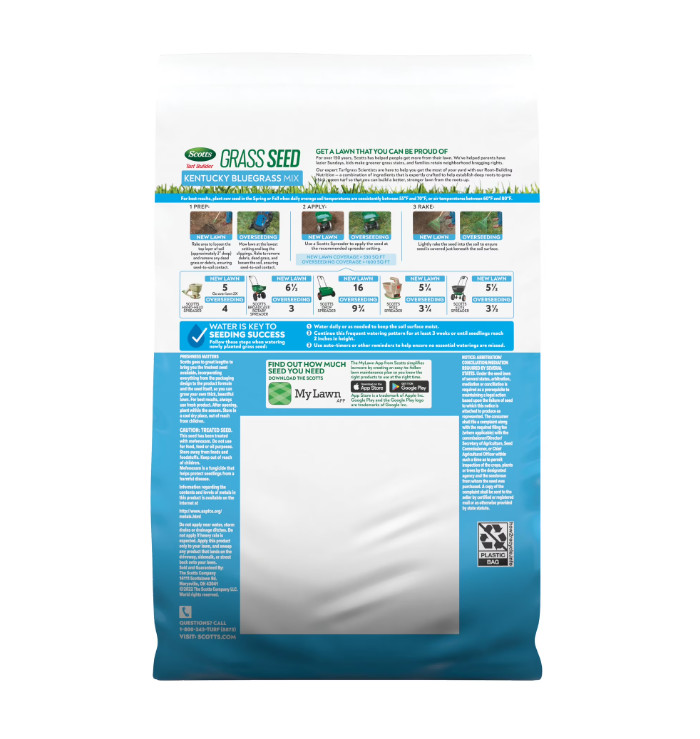 Turf Builder 2.4 Lbs. Grass Seed Kentucky Bluegrass Mix with Fertilizer and Soil