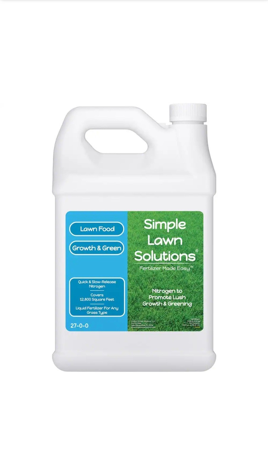 Simple Lawn Solutions Extreme 28-0-0 High Nitrogen Liquid Lawn Food Fertilizer