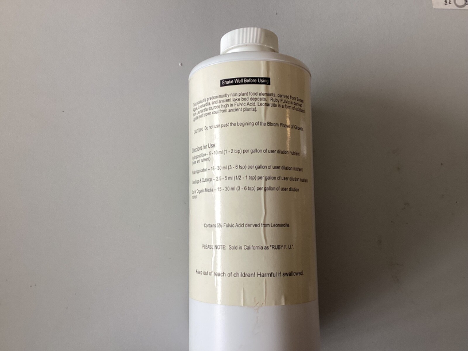 New Millenium Ruby Fulvic/1 Quart/Liquid Fulvic Acid