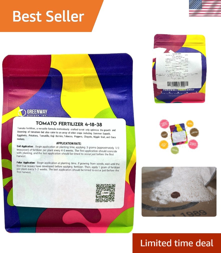 Catapult Your Yield: Greenway Biotech 2lb Tomato Fertilizer – Hydroponic Boost