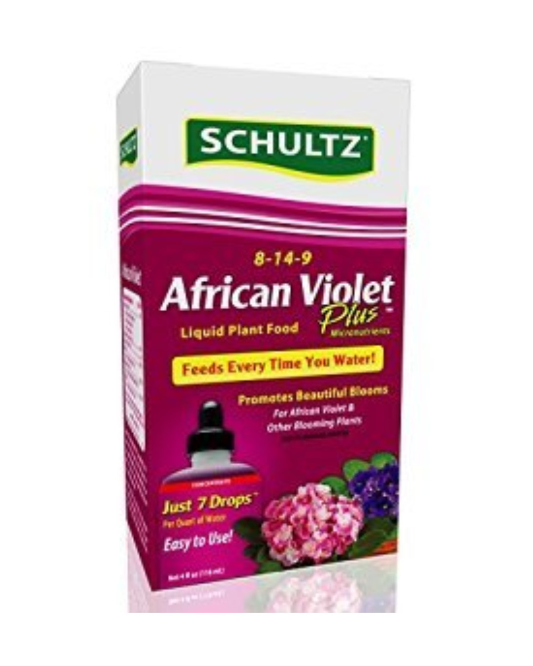 African Violet Food 4oz Liquid Concentrate Balanced Gentle Indoor Plant