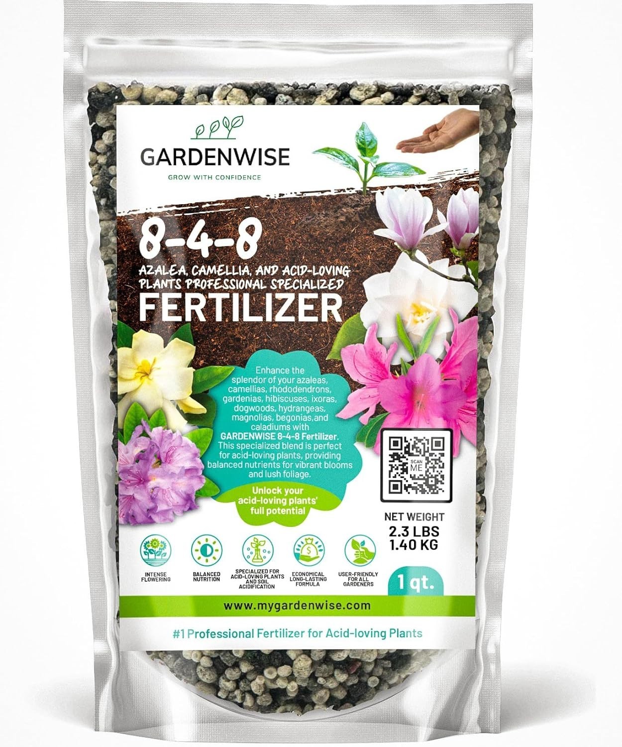 8-4-8 Acidic Fertilizer for Azaleas, Camellias Camelia, Hydrangeas, Blueberri…