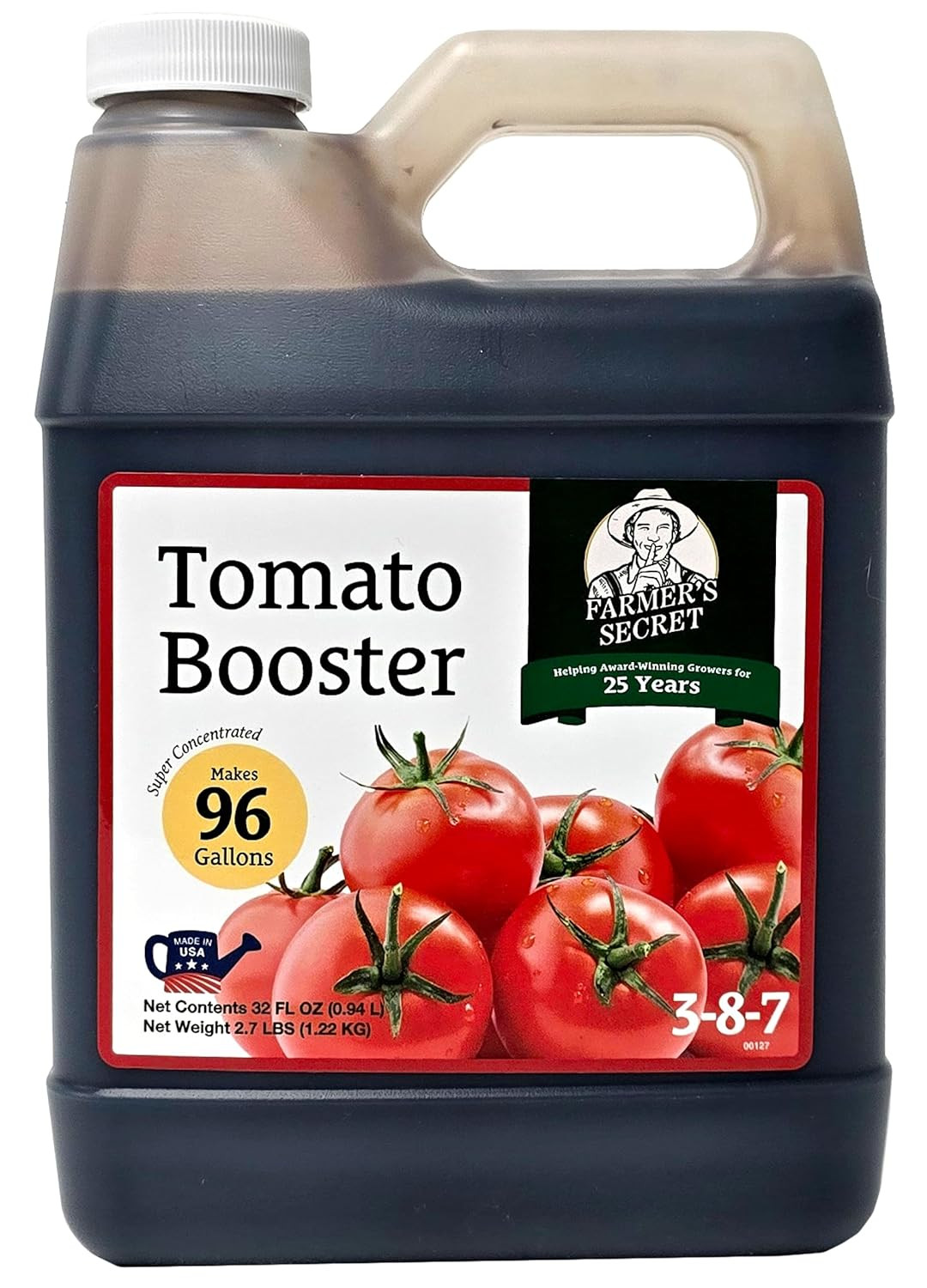 Tomato Booster Fertilizer (32Oz) – Super Concentrated – 3:8:7 Ratio Fortified wi