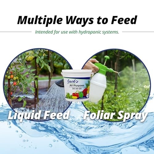 Jack’s Classic 20-20-20 All Purpose Water-Soluble Fertilizer with Micronutrients