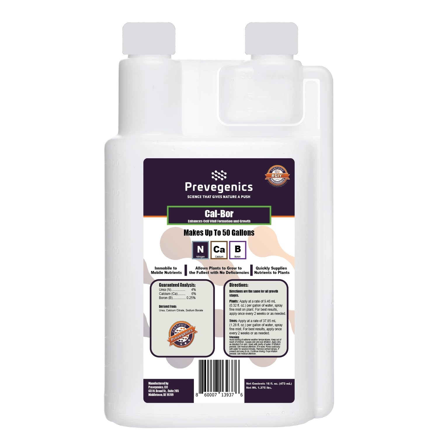 Cal-BOR Liquid Fertilizer | (16 fl. oz.) | Calcium and Boron Liquid Fertilize…