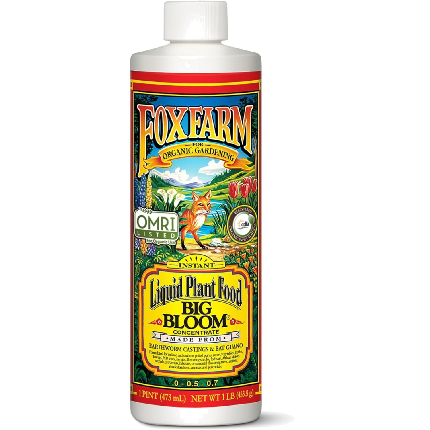 Fox Farm Big Bloom Liquid Plant Food – Organic Bloom Fertilizer for Flowering…