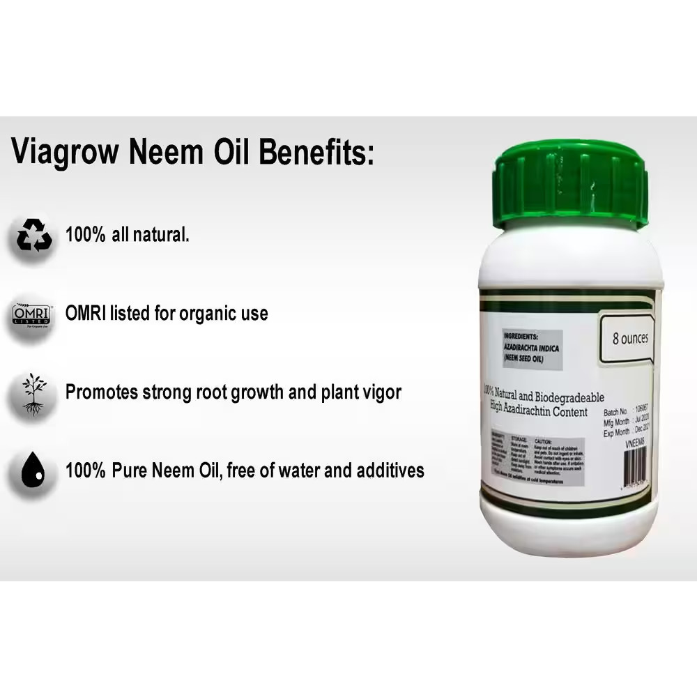 16 Oz. Cold Pressed Neem Oil Seed Extract (Makes 24 Gal.)