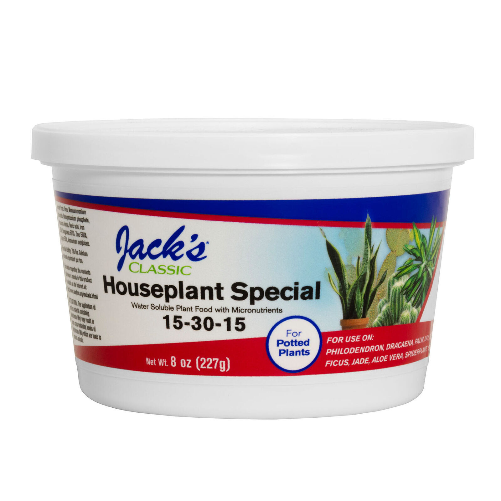 Jack’s Classic 15-30-15 Houseplant Special Water Soluble Plant Fertilizer – 8oz