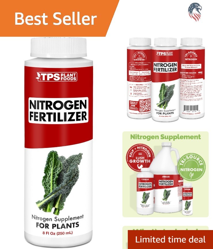 Liquid Nitrogen Fertilizer Compatible with Garden Lawn Vegetables 8oz
