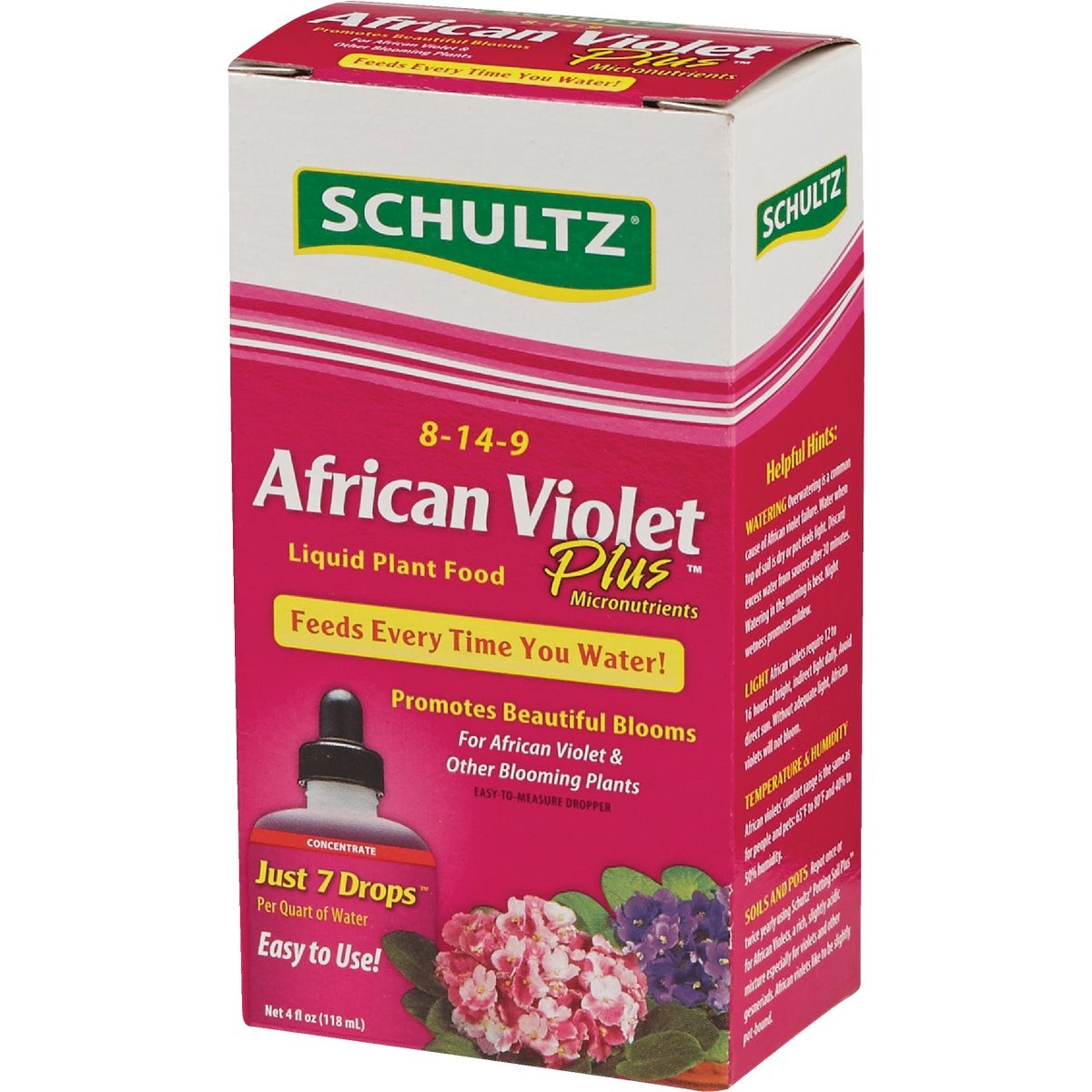 Schultz 4 Oz. Concentrate 8-14-9 African Violet Liquid Plant Food Plus SPF44900