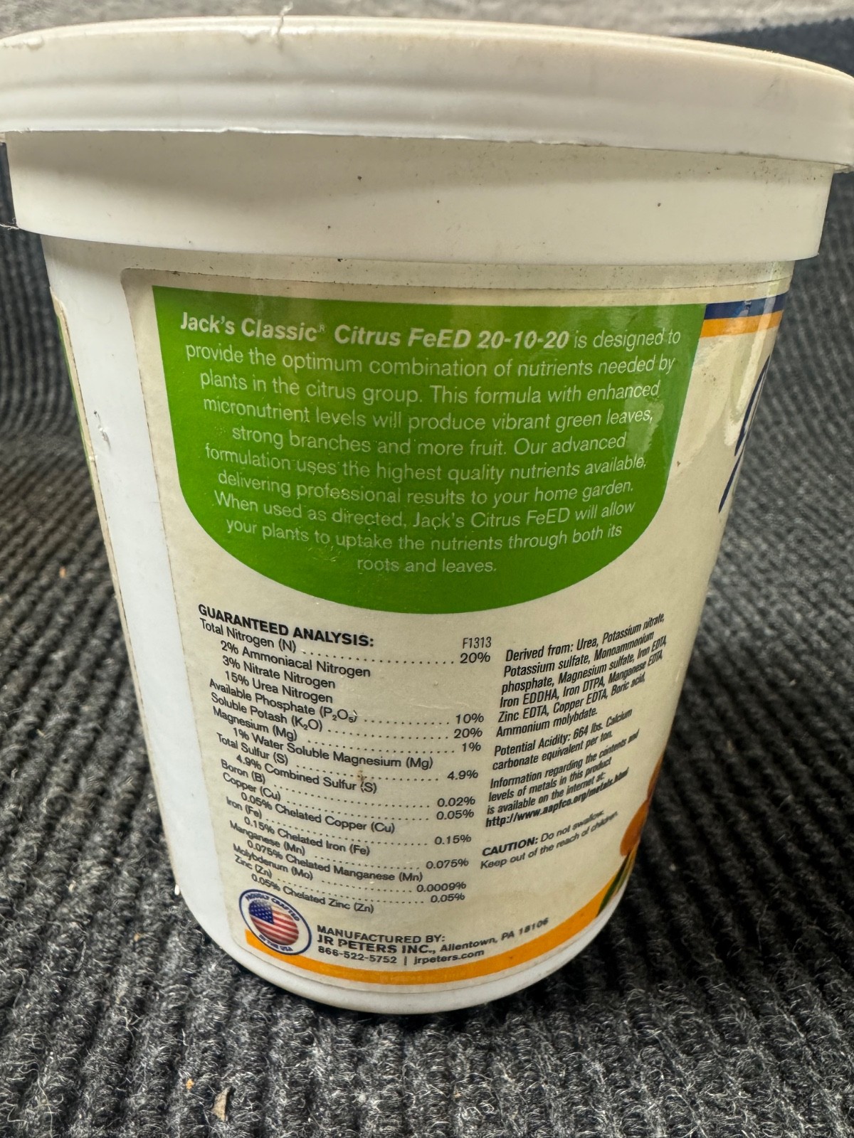 Qty 3 New Jack’s Classic Citrus Feed 20-10-20 1.5 lb.