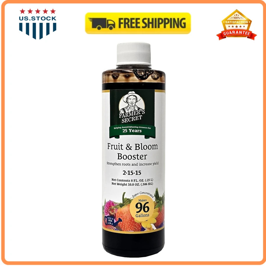 Farmers Secret Fruit and Bloom Booster Fertilizer 16oz Concentrated Plant Food
