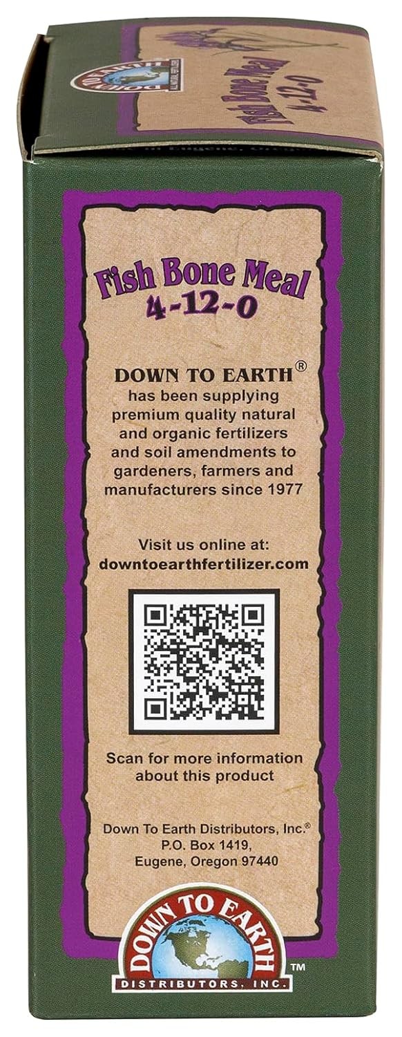 Organic Fish Bone Meal – High Phosphorus Plant Food for Buds Bulbs Blooms Flower