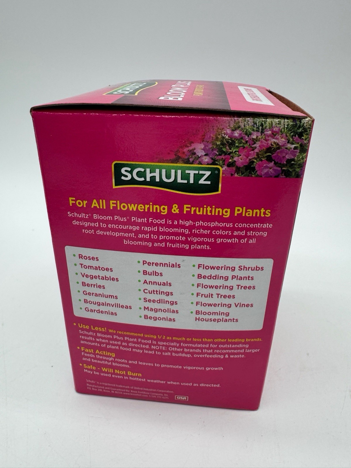 Schultz Bloom Plus Plant Food 10-54-10 Fast Acting Water Soluble 1.5 lb Box 680g