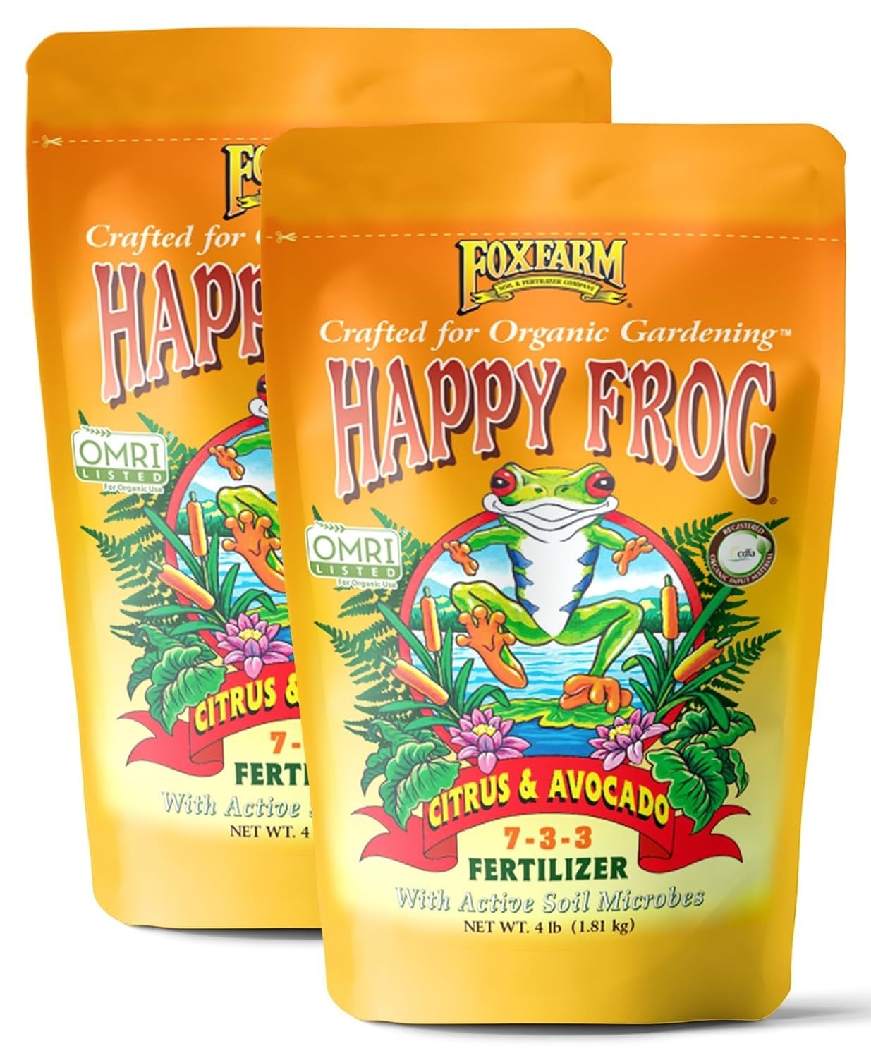 Happy Frog Citrus and Avocado Fertilizer- OMRI Listed Citrus Fertilizer, Slow…
