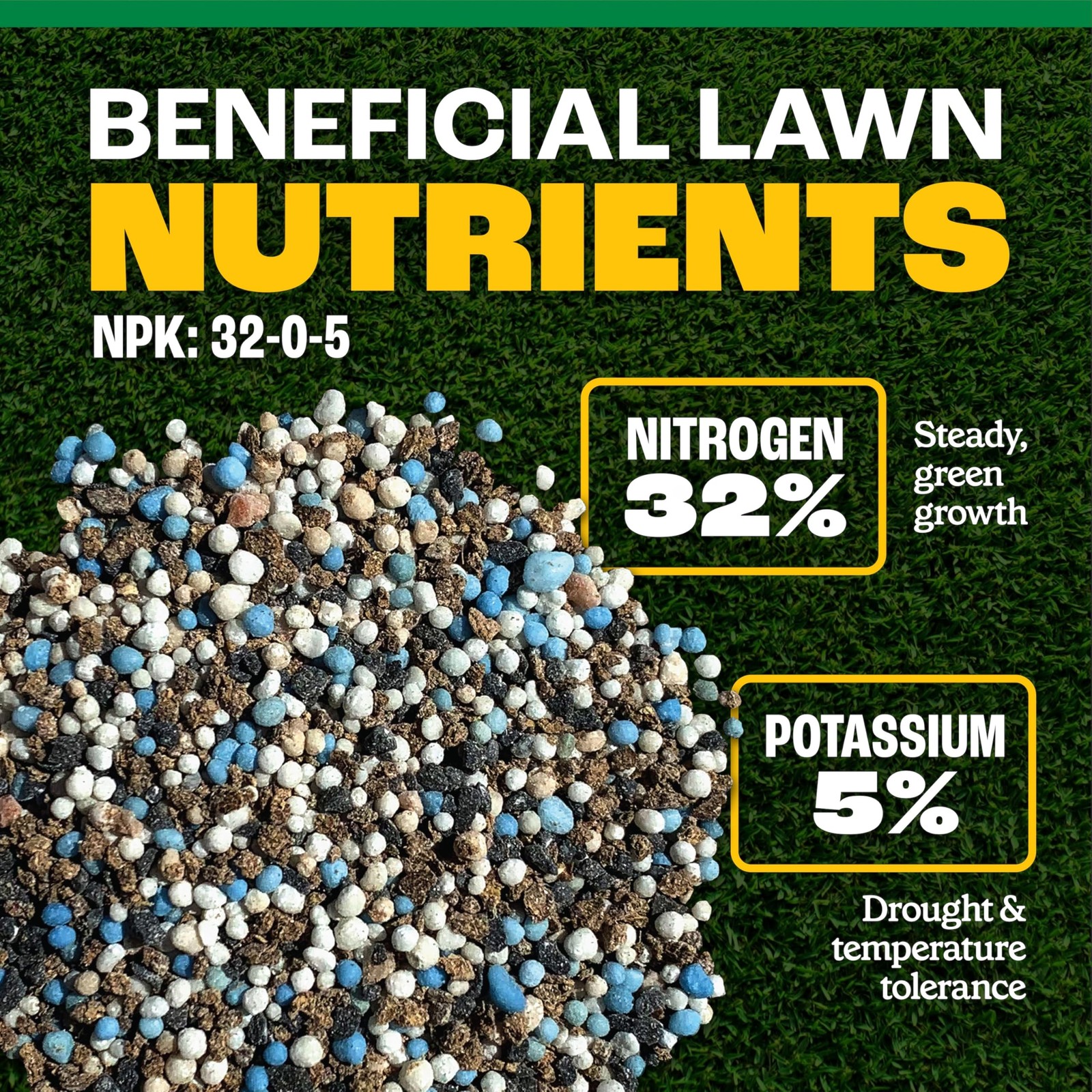 Pennington Full Season Lawn Fertilizer 4M 32-0-5 RF 11.2 LB