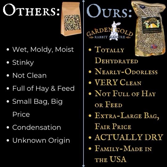 Dehydrated Rabbit Manure – All Natural Garden & Plant Fertilizer
