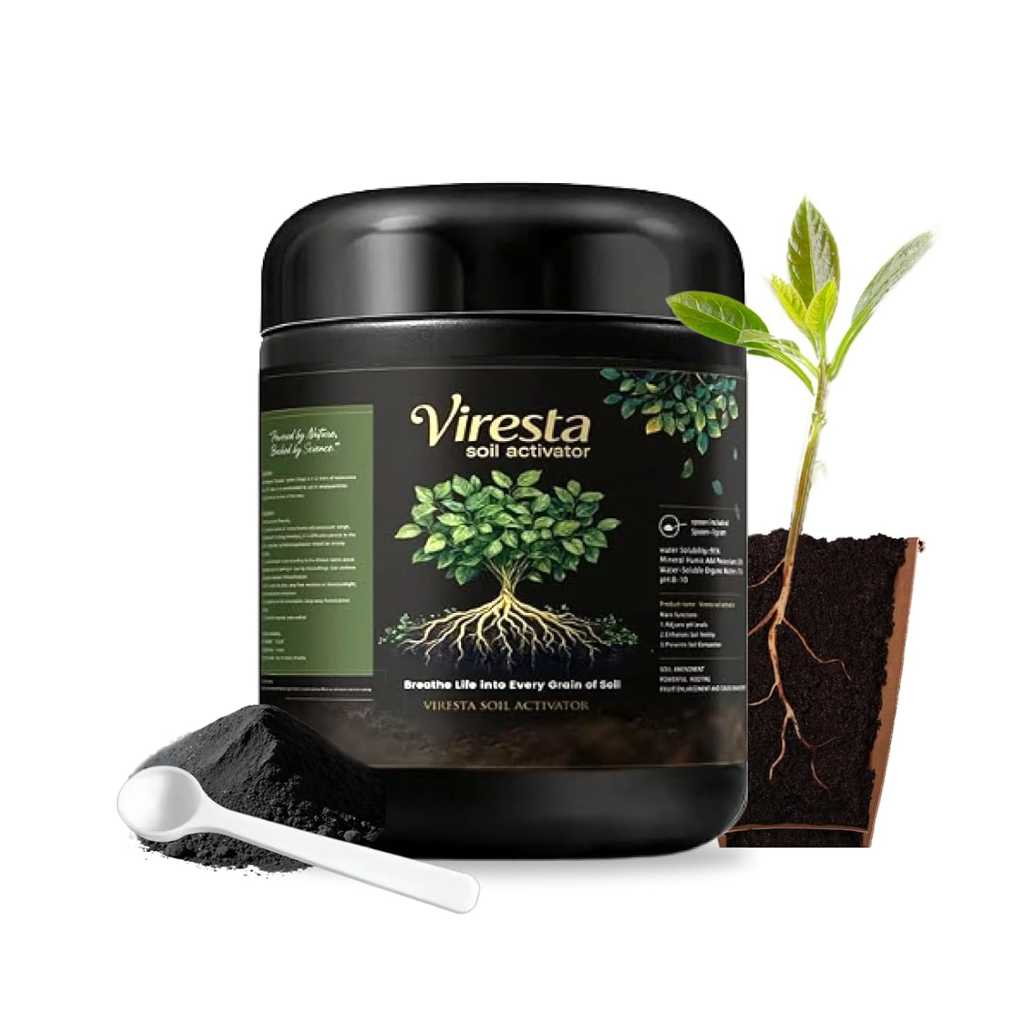 Concentrated Humic Acid Soil Fertilizer Revitalizer Natural Plant Food