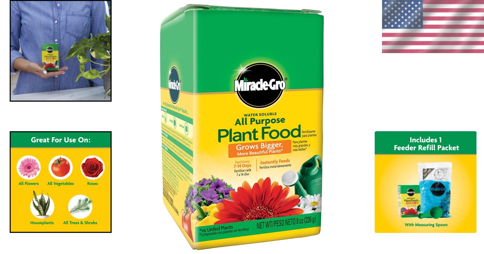 All-Purpose 8 oz Water Soluble Fertilizer for All Plants – Burn-Free Guarantee
