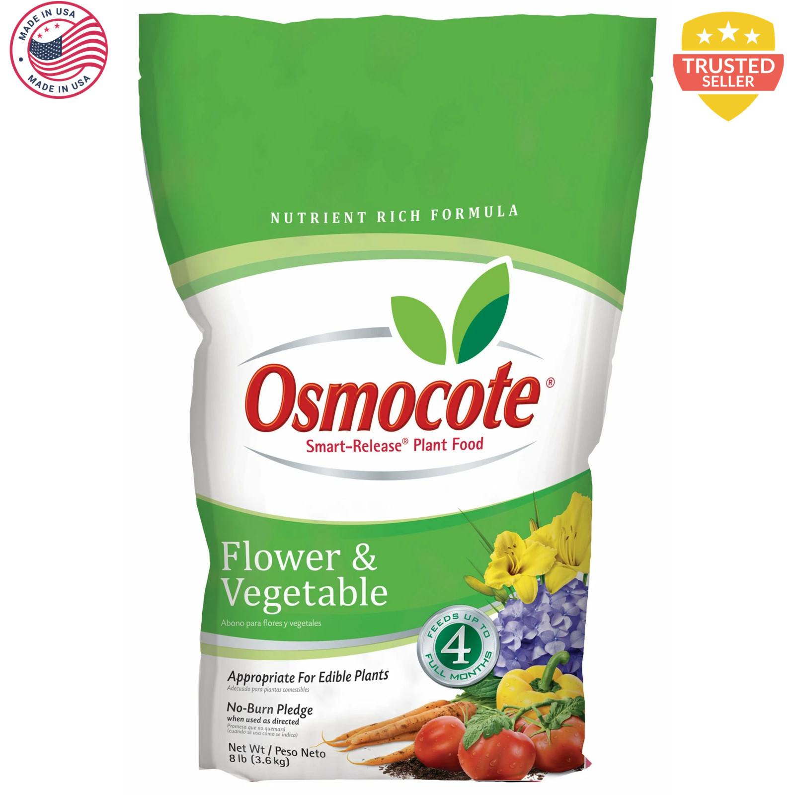 Osmocote Smart-Release Plant Food Flower and Vegetable 8 lbs.