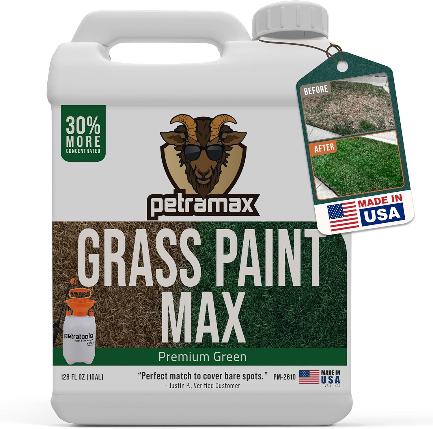 max Max Grass Paint for Lawn – Maintain Perfect Green Grass, Spray for Lawn & Sh