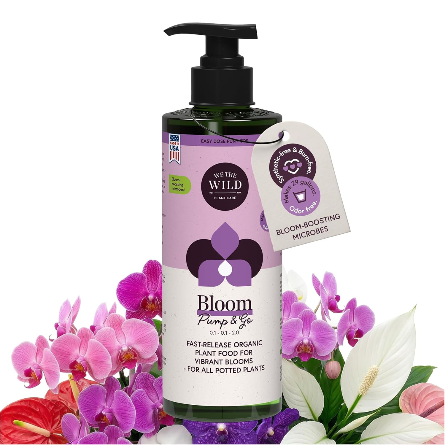 We the Wild Organic Bloom Pump and Go – Liquid Flower Booster and Fertilizer for