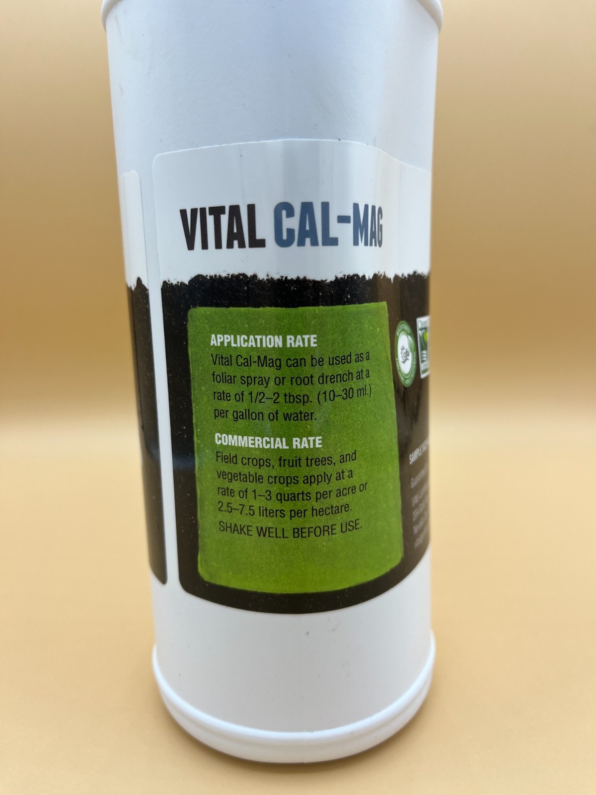 Vital Cal-Mag 1/2 Gallon (64oz) Organic Gardening (Vital Garden Products)