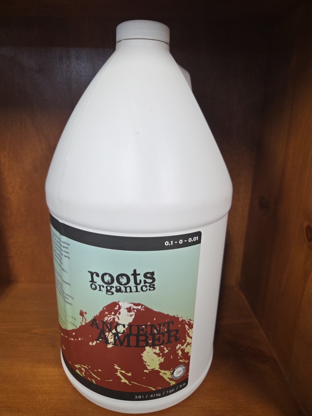 Aurora Roots Organics 1 Gallon Ancient Amber Concentrate Formula 0.10-0-0.01 NPK