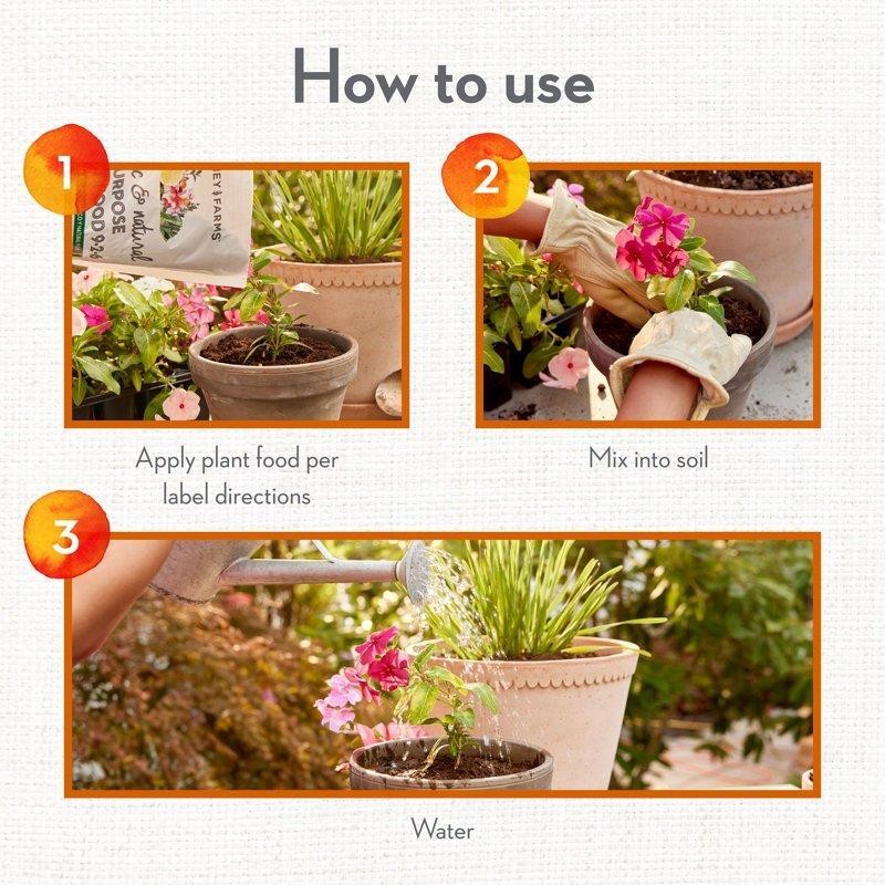 Organic All-Purpose Plant Food 4lb Whitney Farms Boost Growth Abundant Blooms US