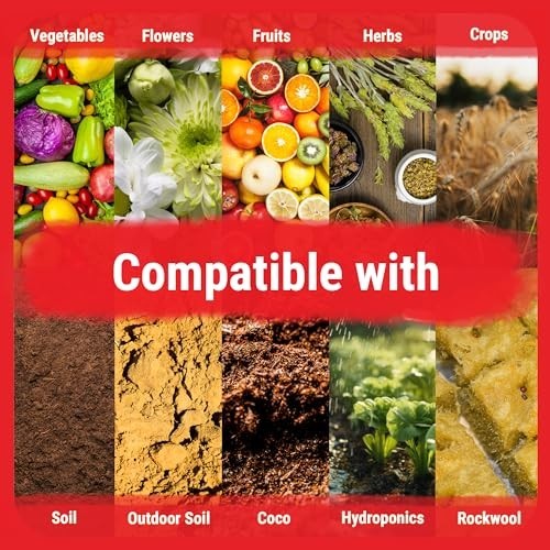2L Liquid Plant Fertilizer Kit for Hydroponics Soil Vegetables Flowers Herbs