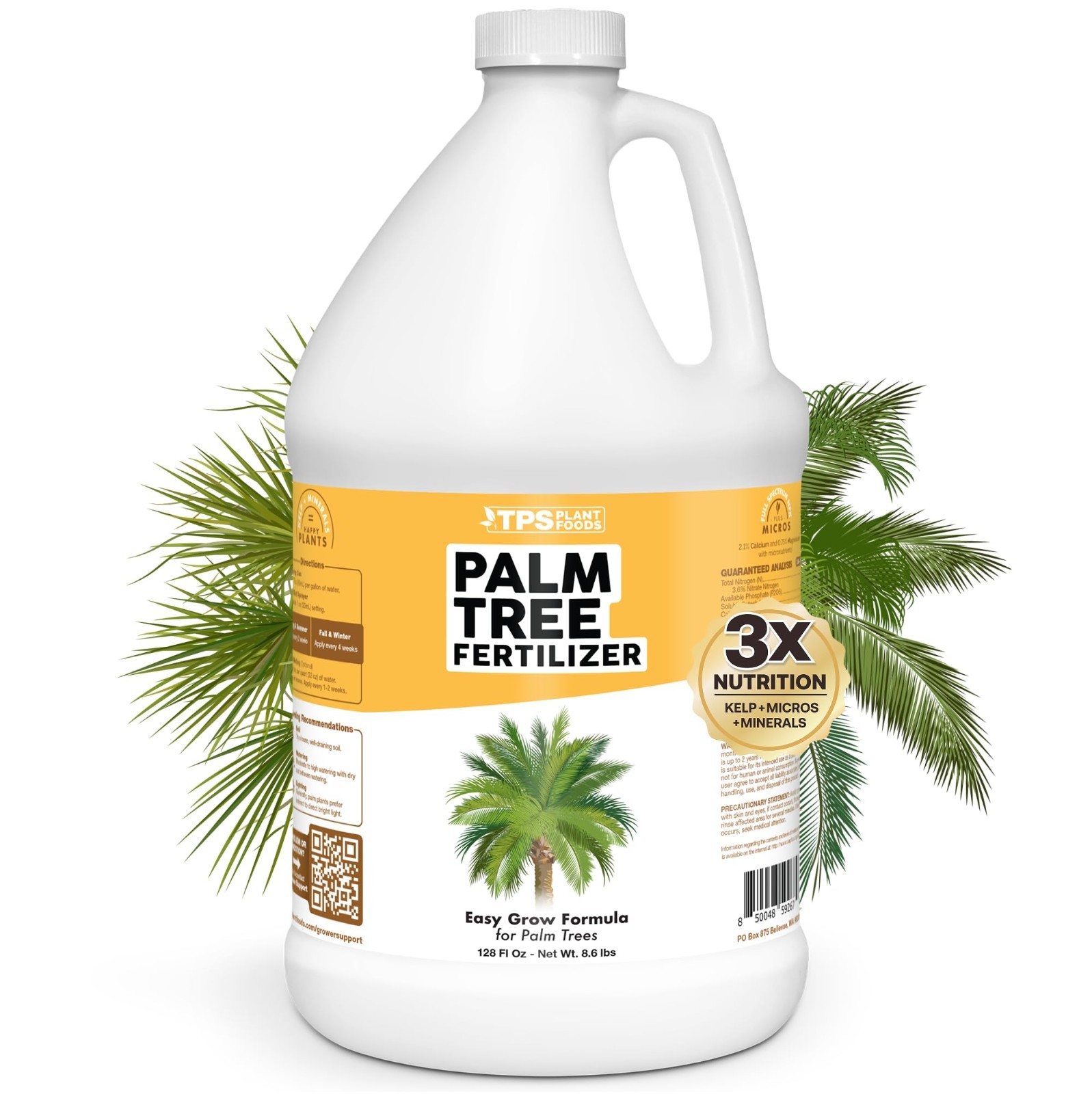 Liquid Palm Tree Fertilizer – Plant Food for Lush Green Fronds & Strong Roots, 1