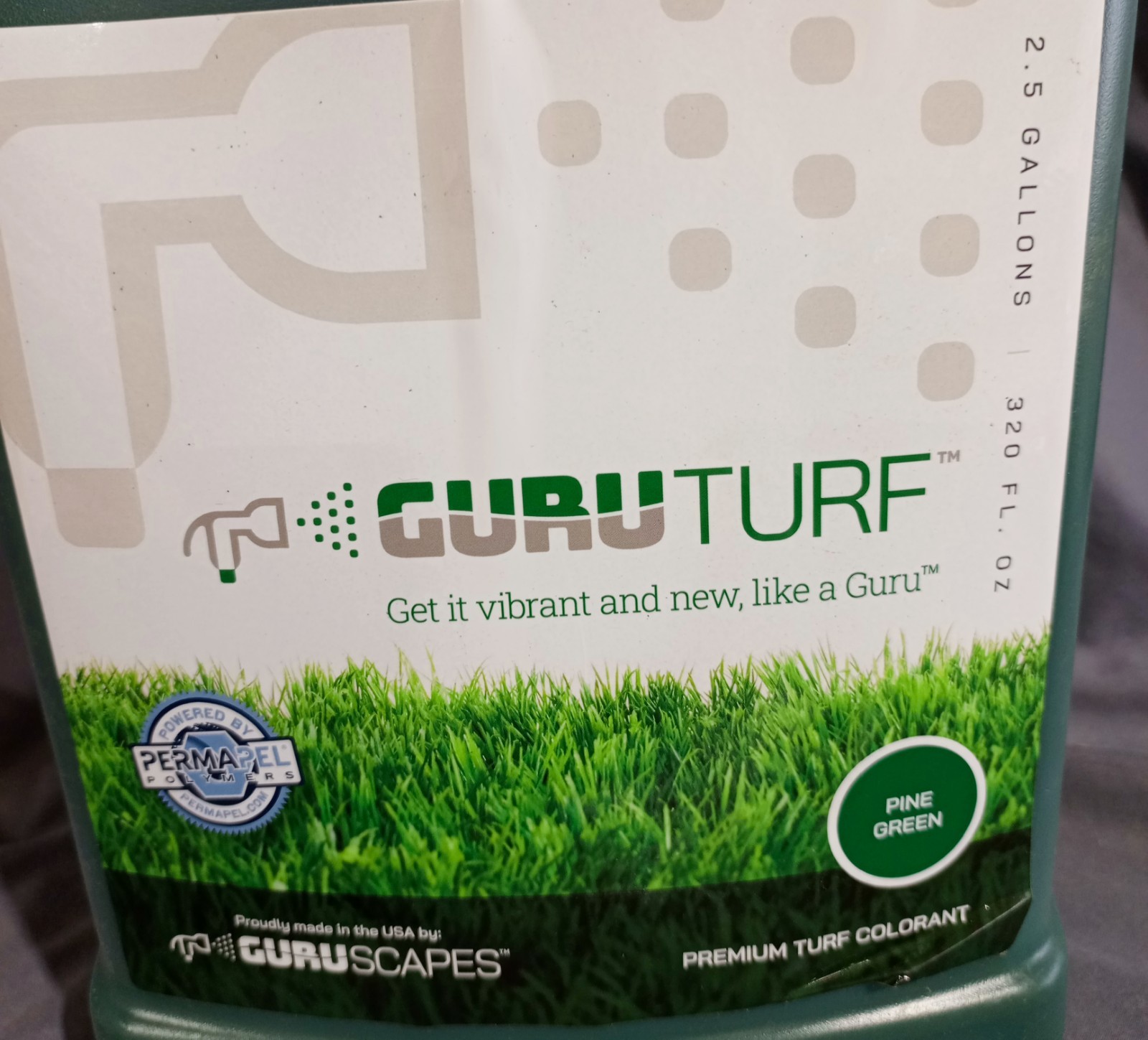 Guruturf Pine Green Premium Turf Colorant 2.5 Gallon ( No Seal)