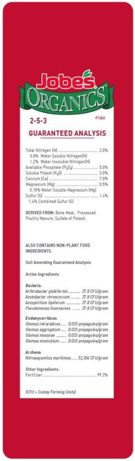 4 lb Jobe’s Organics Fertilizer: Safe and Effective for Vegetables & Tomatoes