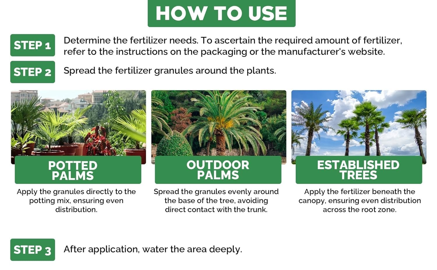 8-4-8 Palm Tree Fertilizer | Indoor Outdoor Plant Food – Quick Release Nitrogen