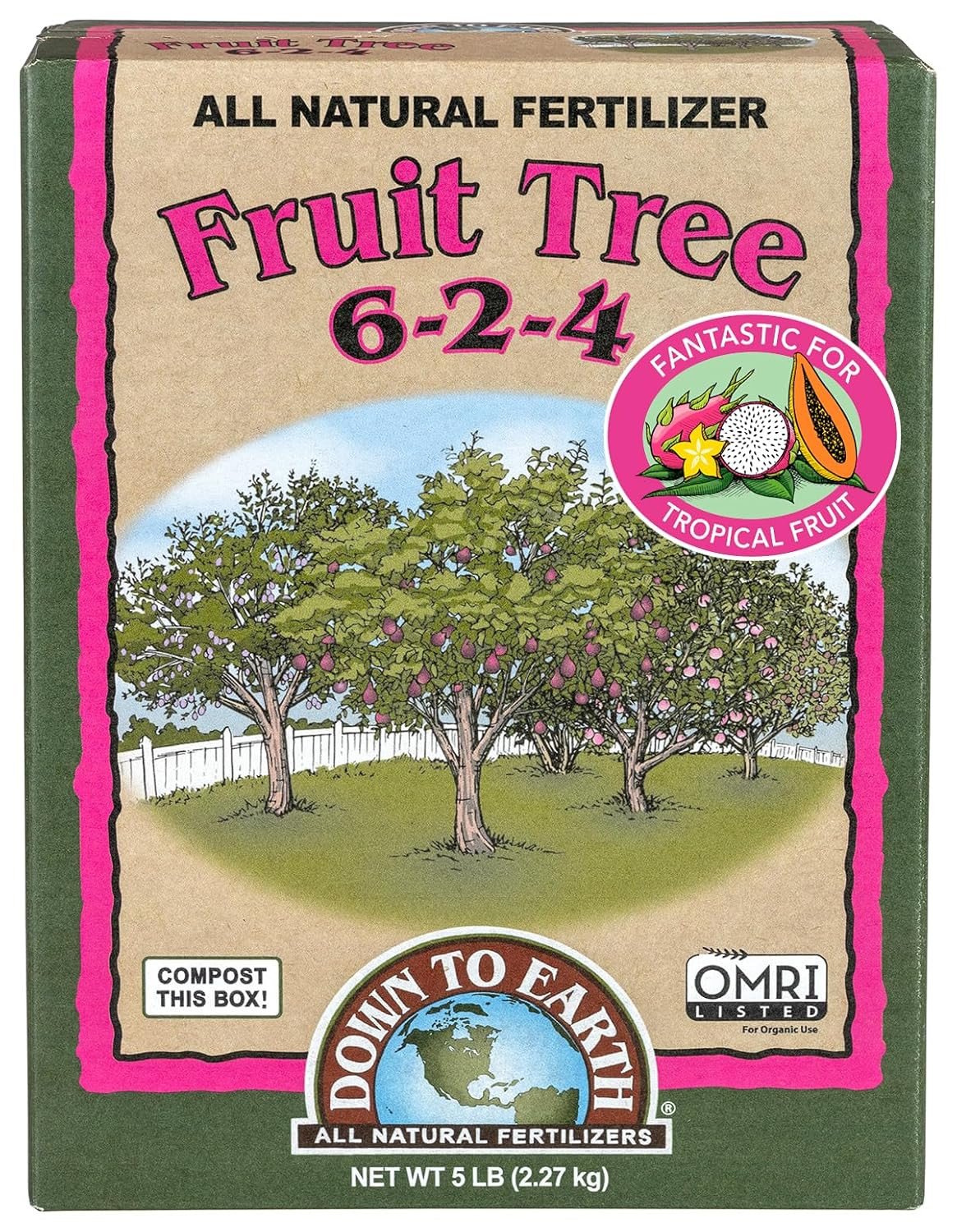 Organic Fruit Tree – Plant Food for Apples, Pears, Plums and Tropical Fruit Tree